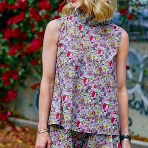 BURU Liberty print Sleeveless Mod Top.